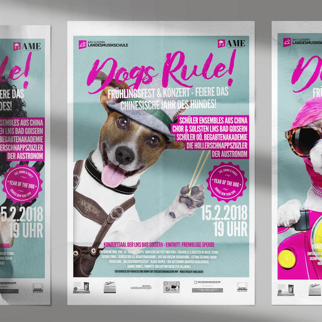 Year of the Dog: Poster Design for Chinese New Year Children Concert 