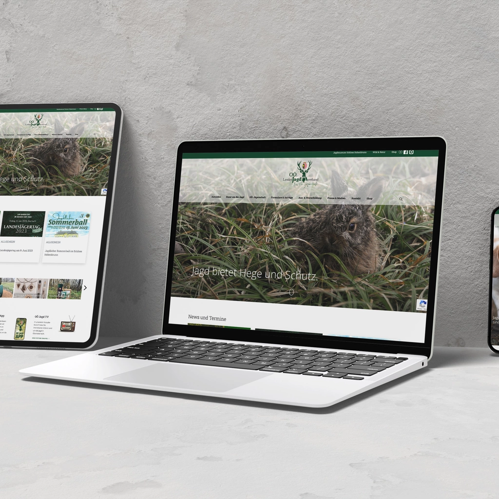 Redesign and development for the Upper Austrian federal state hunters' association